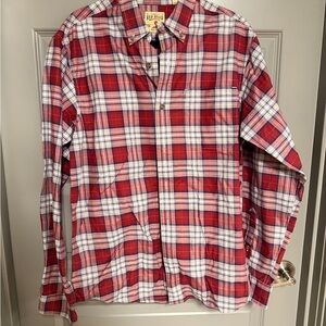 RedHead Men's Red and White Plaid Casual Shirt